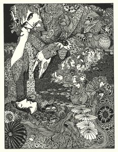 Edgar Allan Poe: Morella (litografi) av Harry Clarke
