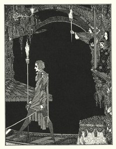 Edgar Allan Poe: Uppdraget (litografi) av Harry Clarke