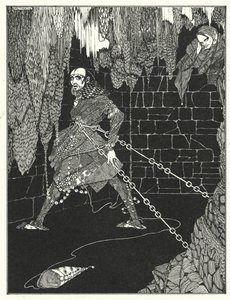Edgar Allan Poe: The Cask of Amontillado (litografi) av Harry Clarke