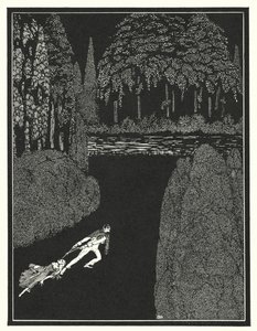 Edgar Allan Poe: Mysteriet med Marie Roget (litografi) av Harry Clarke