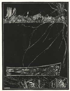 Edgar Allan Poe: Den för tidiga begravningen (litografi) av Harry Clarke