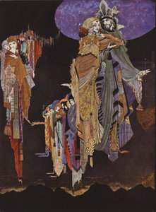Edgard Allan Poe: The Colloquy of Monos and Una (färglitografi) av Harry Clarke