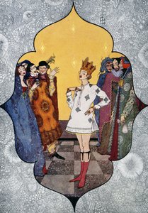 Kejsarens nya kläder, saga av Hans Christian Andersen (1805-1875), illustration av Harry Clarke (1890-1931) av Harry Clarke