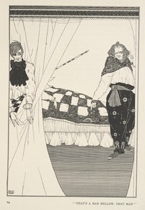Stora Claus och Lille Claus. Det är en dålig kille, den mannen. av Harry Clarke