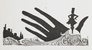 Illustration för berättelsen "lilla tummen". av Harry Clarke