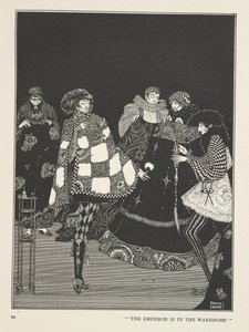 Kejsarens nya kläder Kejsaren är i garderoben. av Harry Clarke