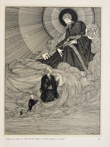 Spelmannen från Dooney. "När vi kommer i tidens ände,   till Peter som sitter i staten" av Harry Clarke
