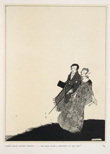 Den store älskaren. "Fuktig svart jordmögel;... och höga platser; fotspår i daggen" av Harry Clarke
