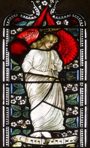 Musical Angel, 1876 (målat glas)