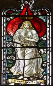 Musical Angel, 1876 (målat glas)