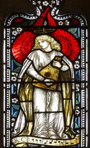 Musical Angel, 1876 (målat glas)