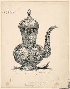 Ewer of Solid Silver tillverkad på Ispahan av Harry Fenn