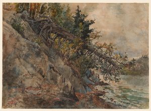 Lake Memphremagog, ca. 1880-talet. av Harry Fenn