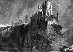 Alcazar i Segovia, Spanien, 1800-talet