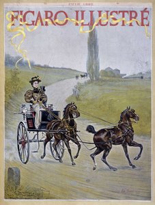 Kvinna som kör en vagn - ko. i "" Figaro Illustrated""