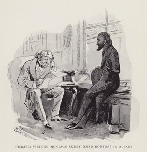 Disraeli besöker Montagu Corry (Lord Rowton) i Albany av Harry Furniss