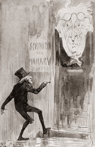 Illustration till A Christmas Carol från The Christmas Books av Charles Dickens