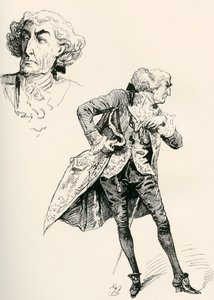 Illustration till Charles Dickens roman A Tale of two citys av Harry Furniss