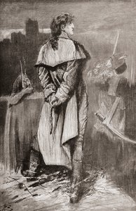 Illustration till Charles Dickens roman A Tale of two citys av Harry Furniss