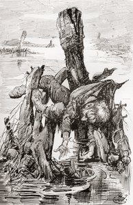 Illustration till Charles Dickens The Old Curiosity Shop av Harry Furniss
