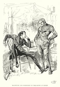 Illustration för stora förväntningar av Charles Dickens (litho) av Harry Furniss