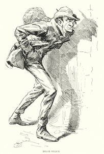 Illustration för stora förväntningar av Charles Dickens (litho) av Harry Furniss