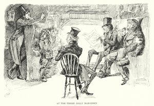 Illustration för stora förväntningar av Charles Dickens (litho) av Harry Furniss