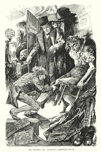 Illustration för stora förväntningar av Charles Dickens (litho) av Harry Furniss