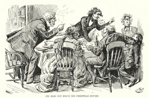 Illustration för stora förväntningar av Charles Dickens (litho) av Harry Furniss