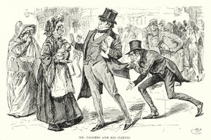 Illustration för stora förväntningar av Charles Dickens (litho) av Harry Furniss