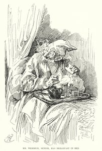 Illustration för stora förväntningar av Charles Dickens (litho) av Harry Furniss