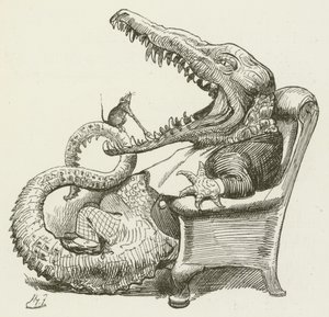 Illustration för Sylvie och Bruno av Lewis Carroll av Harry Furniss