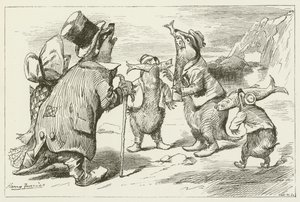 Illustration för Sylvie och Bruno av Lewis Carroll av Harry Furniss