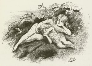 Illustration för Sylvie och Bruno av Lewis Carroll av Harry Furniss