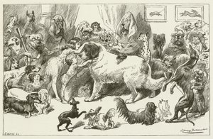 Illustration för Sylvie och Bruno av Lewis Carroll av Harry Furniss