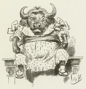 Illustration för Sylvie och Bruno av Lewis Carroll av Harry Furniss