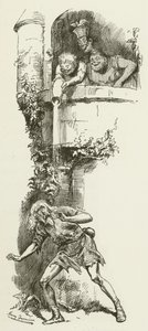 Illustration för Sylvie och Bruno av Lewis Carroll av Harry Furniss