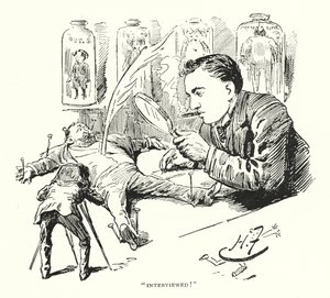 "Intervjuad!" (litho) av Harry Furniss