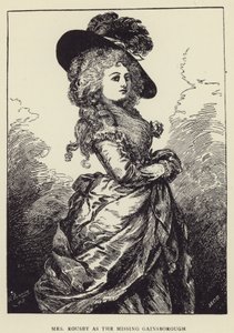 Mrs Rousby som den försvunna Gainsborough av Harry Furniss