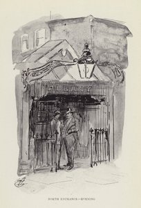 Norra ingången, kväll av Harry Furniss