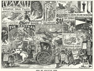 Punch cartoon: How We Advertise Now (gravyr) av Harry Furniss