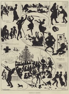 Shakespeare i siluett av Harry Furniss