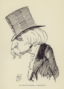 Sir William Fraser, en karikatyr av Harry Furniss