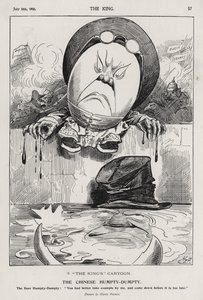 The Chinese Humpty Dumpty, tecknad film om boxerupproret och boerkriget (gravyr)