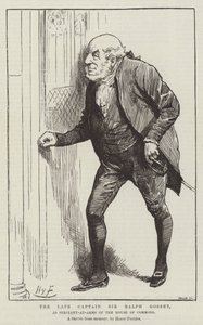 Den bortgångne kaptenen Sir Ralph Gosset, som Serjeant-at-Arms i underhuset av Harry Furniss