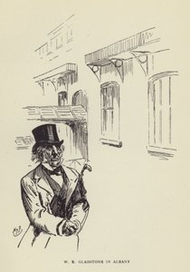 W E Gladstone i Albany av Harry Furniss