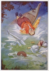 Illustration till Don Quijote (färglitografi) av Harry George Theaker