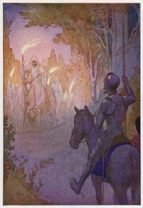 Illustration till Don Quijote (färglitografi) av Harry George Theaker