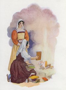 Illustration till Don Quijote (färglitografi) av Harry George Theaker