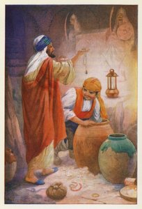 Peregil, Gallego och Moor (färglitografi) av Harry George Theaker